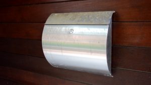 Dirty Stainless Steel Mailbox