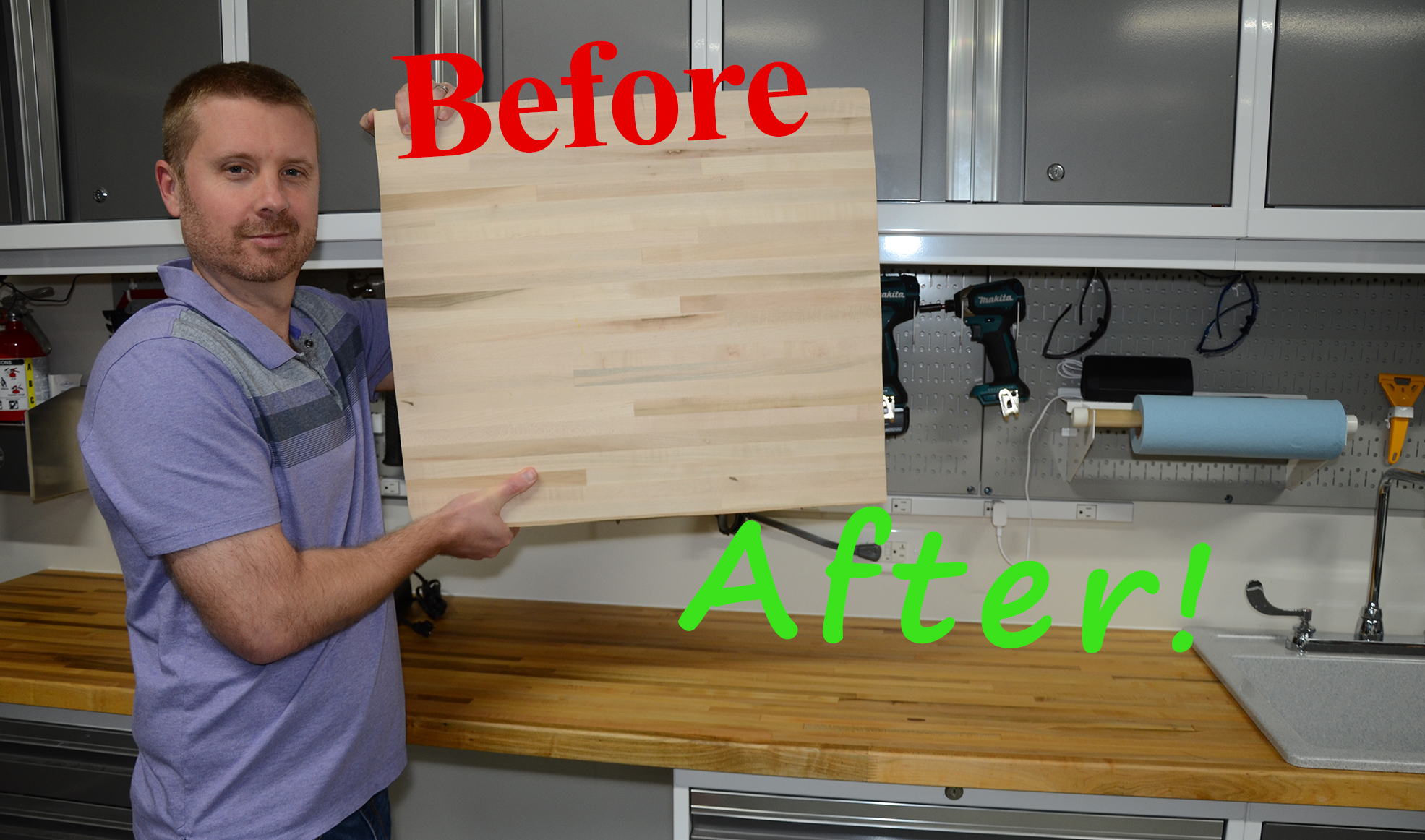 Finishing and Installing a Butcher Block Countertop - TOOLBOX DIY